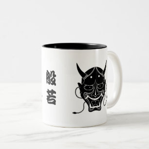 hannya mask Two-Tone coffee mug