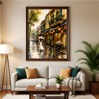 Hanoi Old Quarter Watercolor Wall Art Print
