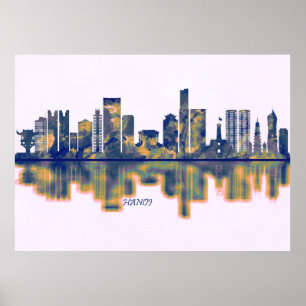 Hanoi Skyline Poster