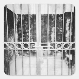Hanoi Vietnam, Hanoi Hilton Prison Cell Detail Square Sticker