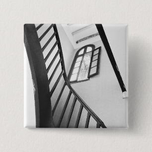 Hanoi Vietnam, Ho Chi Minh Museum House Interior 2 Inch Square Button