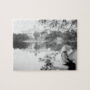 Hanoi Vietnam, Hoan Kiem Lake View (NR) Jigsaw Puzzle