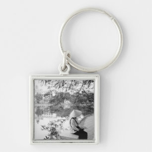 Hanoi Vietnam, Hoan Kiem Lake View (NR) Keychain