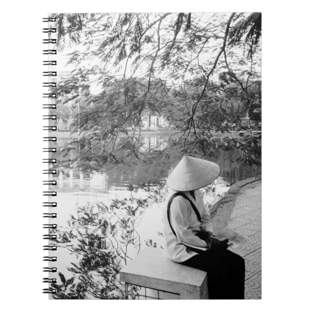 Hanoi Vietnam, Hoan Kiem Lake View (NR) Notebook (Front)