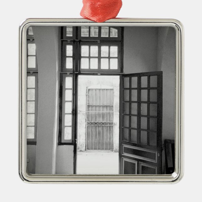 Hanoi Vietnam, Inside Hanoi Hilton Prison Metal Ornament (Front)