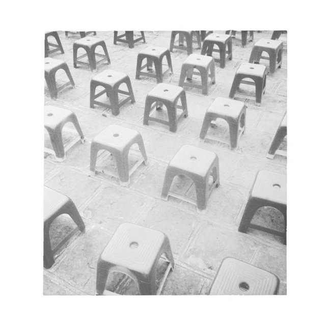 Hanoi Vietnam, Plastic Stools at the Temple of Notepad (Front)