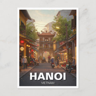 Hanoi Vietnam Travel Postcard