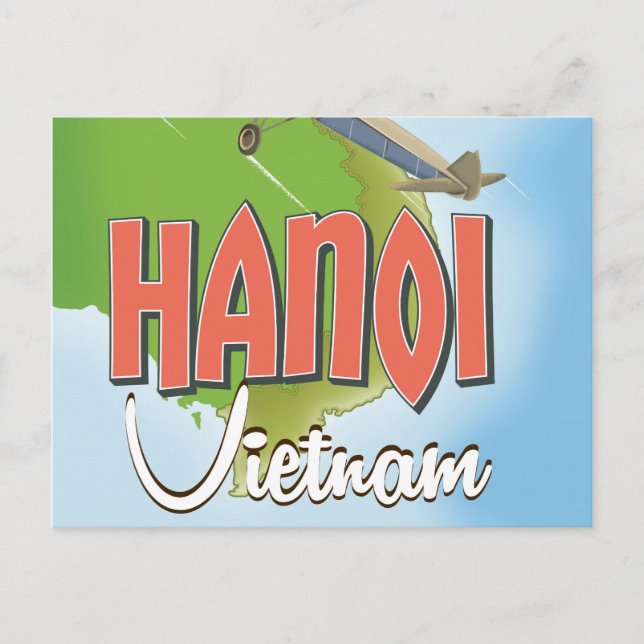 Hanoi Vietnam Travel poster Postcard (Front)