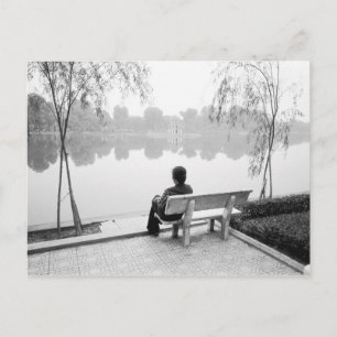 Hanoi Vietnam, View of Hoan Kiem Lake (NR) Postcard