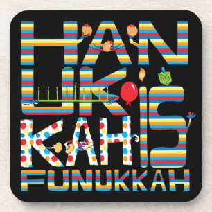 Hanoukka Dessous de verre Hanoukka est Funukkah St