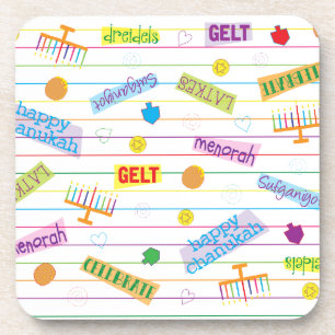 Hanoukka Dessous de verre Parti Chanukah