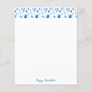 Hanoukka Festival Party Blue Orament papier plat