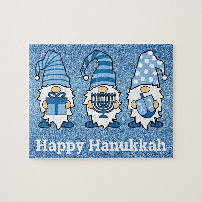 Hanoukka Gnomes Trio Puzzle (Horizontal)