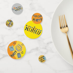 Hanoukka Happy Glitzy Table Confetti