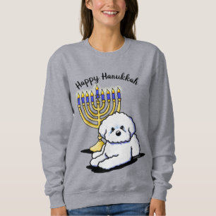 Hanoukka Menorah Bichon Sweatshirt