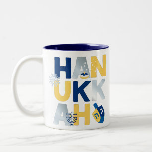 HANOUKKA Menorah Dreidel Coffee Mug