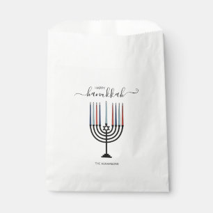 Hanoukka Menorah Holiday Favoriser les sacs