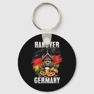 Hanover Germany Souvenir German Flag Travel Keychain