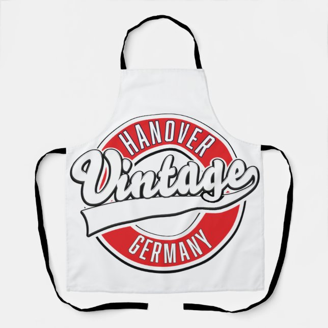 Hanover Germany vintage style logo. Apron (Front)
