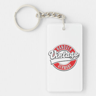 Hanover Germany vintage style logo. Keychain
