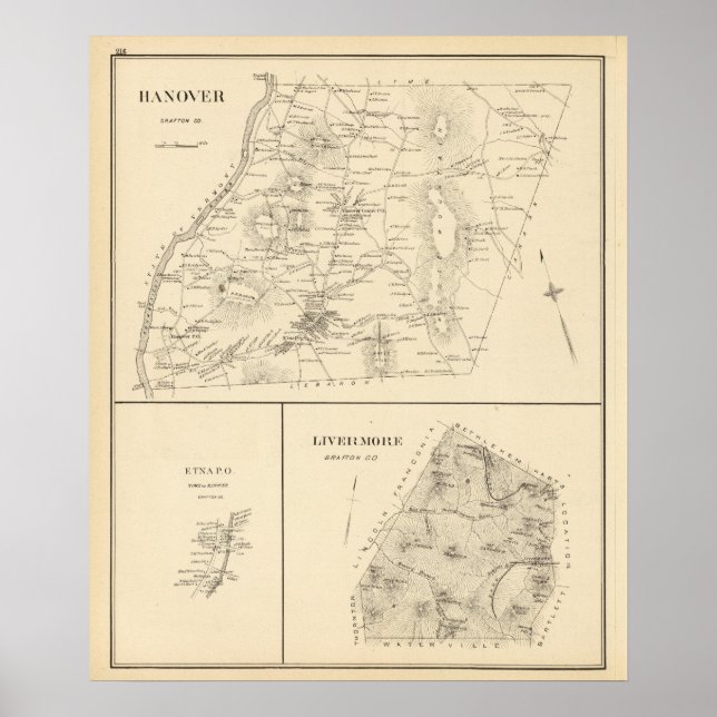 Hanover, Grafton Co Poster (Front)