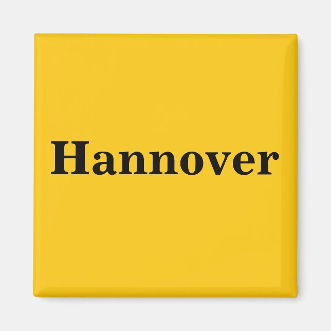 Hanover Magnet Schild Gold Gleb (Front)