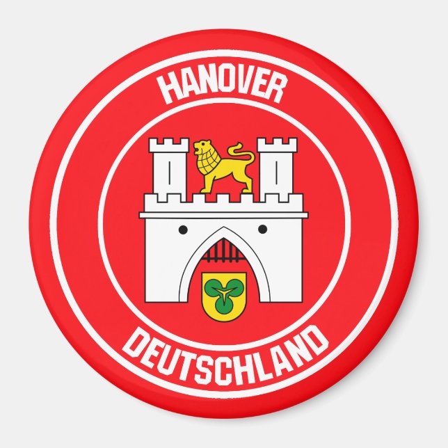 Hanover Round Emblem Magnet (Front)