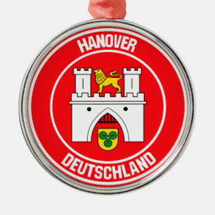 Hanover Round Emblem Metal Ornament