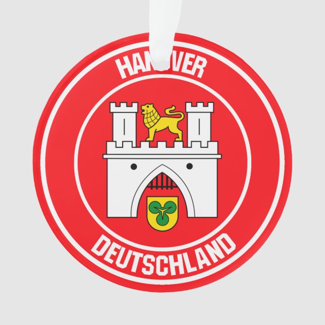 Hanover Round Emblem Ornament (Front)