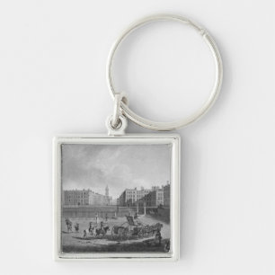 Hanover Square, from a set of four views of London Keychain