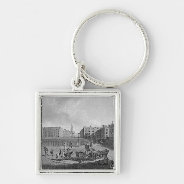 Hanover Square, from a set of four views of London Keychain (Front)