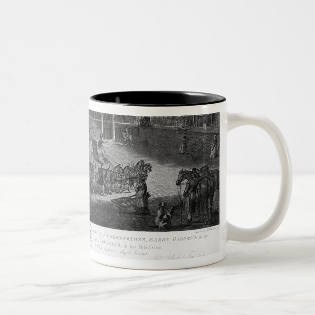 Hanover Square, from a set of four views of London Two-Tone Coffee Mug (Right)