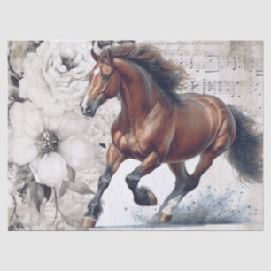 Hanoverian Horse Decoupage Tissue Paper