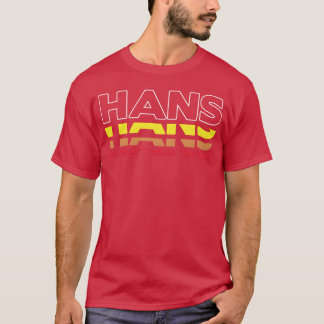 Hans First Name Funny Vintage Sunset Hans family T-Shirt