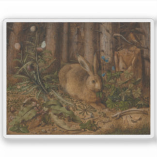 Hans Hoffmann - A Hare in the Forest