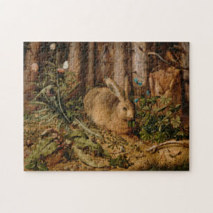 Hans Hoffmann A Hare In The Forest Jigsaw Puzzle