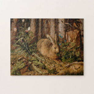 Hans Hoffmann A Hare In The Forest Jigsaw Puzzle