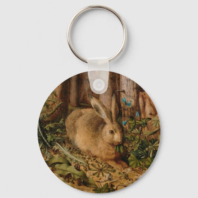 Hans Hoffmann A Hare In The Forest Keychain (Front)