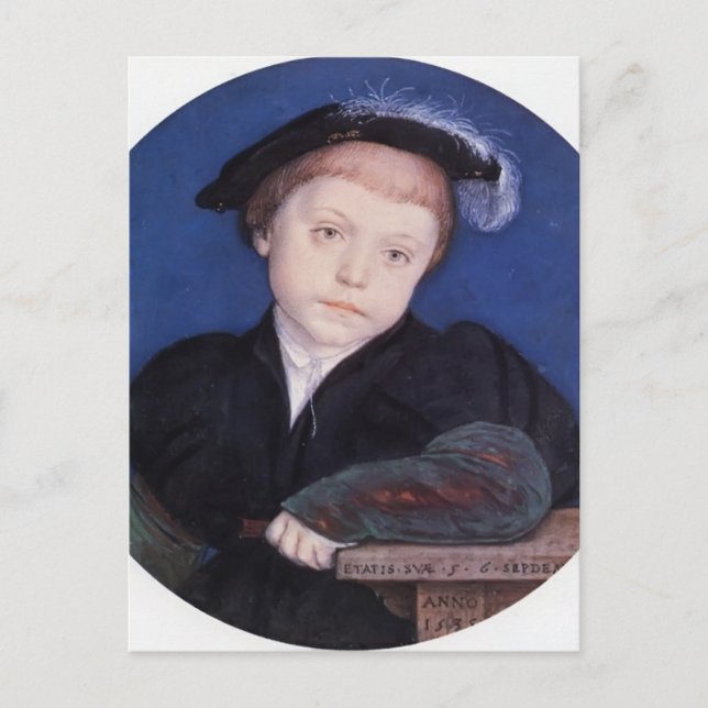 Hans Holbein- Portrait of Charles Brandon Postcard (Front)
