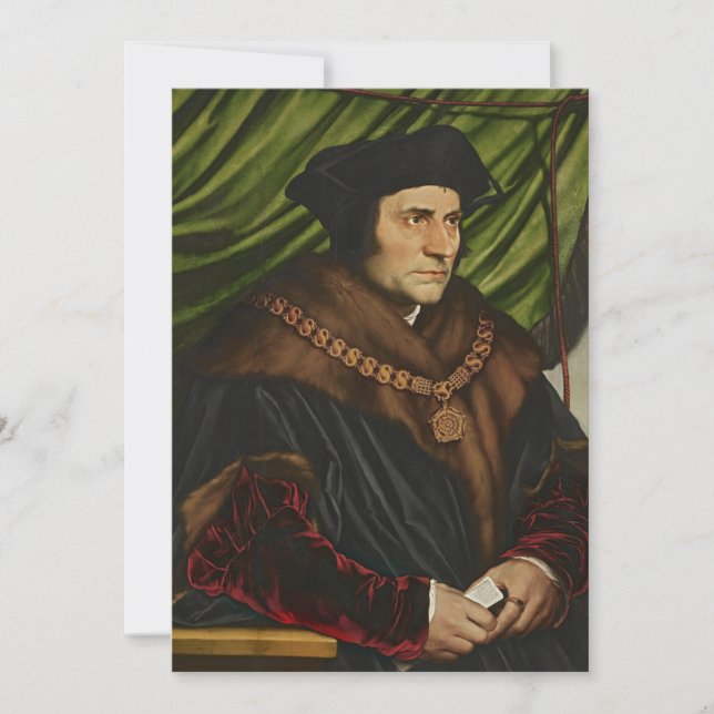 Hans Holbein the Younger - Portrait of Sir Thomas  Invitation (Front)