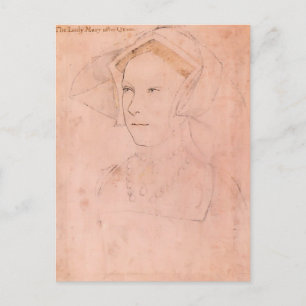 Hans Holbein the Younger- Queen Mary I Tudor Postcard