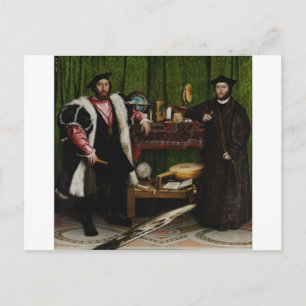 Hans Holbein the Younger's The Ambassadors Postcard