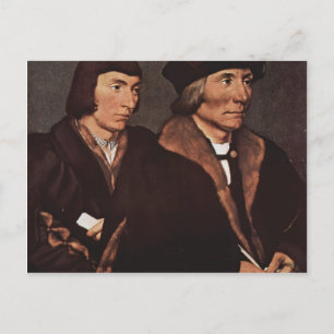 Hans Holbein - Thomas Godsalve of Norwich and son Postcard