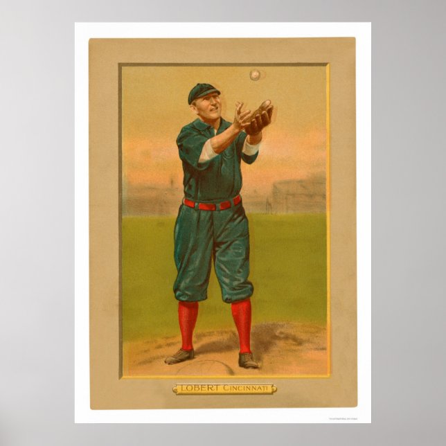 Hans Lobert Reds Baseball 1911 Poster (Front)