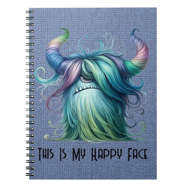 Hans - One-eyed Monster - Custom Spiral Notebook (Front)