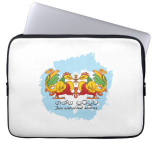 Hansa Puttuwa – Two Entwined Swans Laptop Sleeve