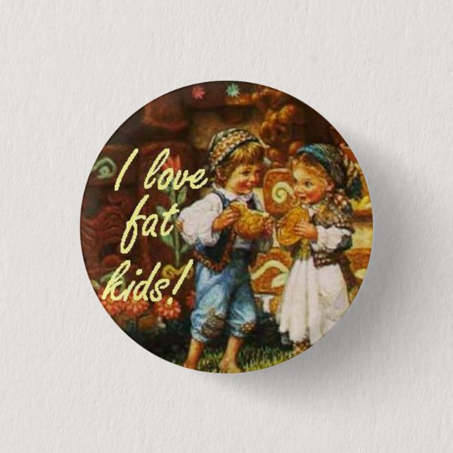 hansel and gretel 1 inch round button (Front)