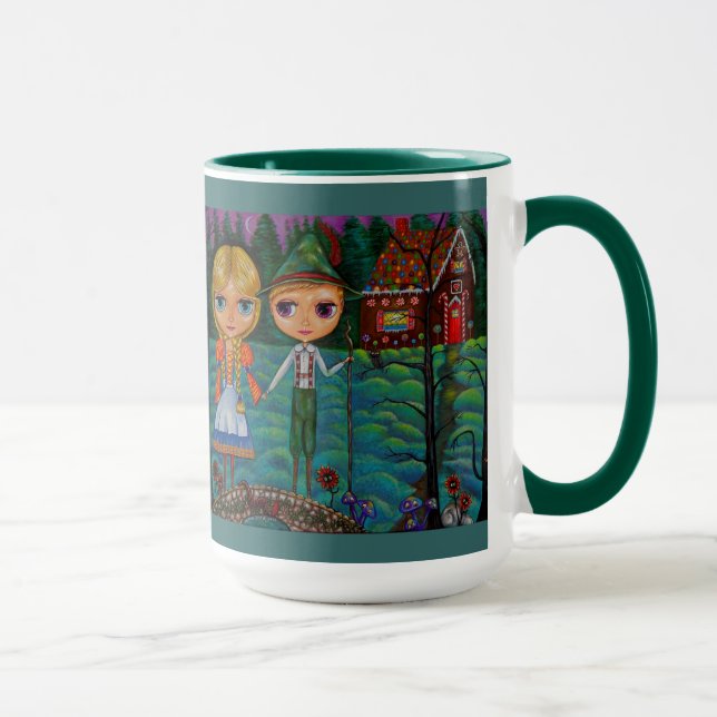Hansel and Gretel Find the Gingerbread House Mug (Right)