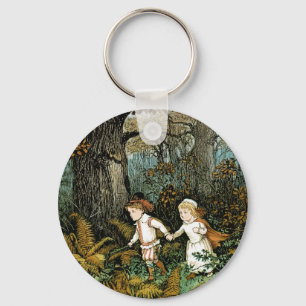 Hansel and Gretel Illustration Keychain