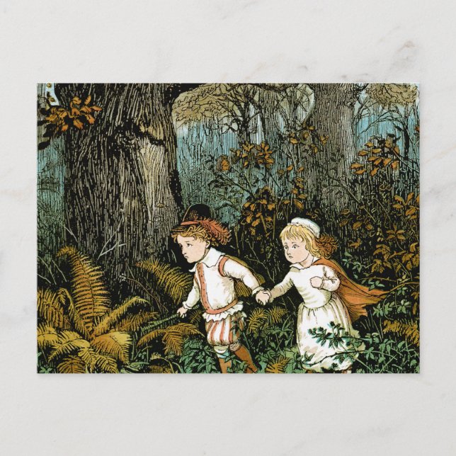 Hansel and Gretel Illustration Postcard (Front)